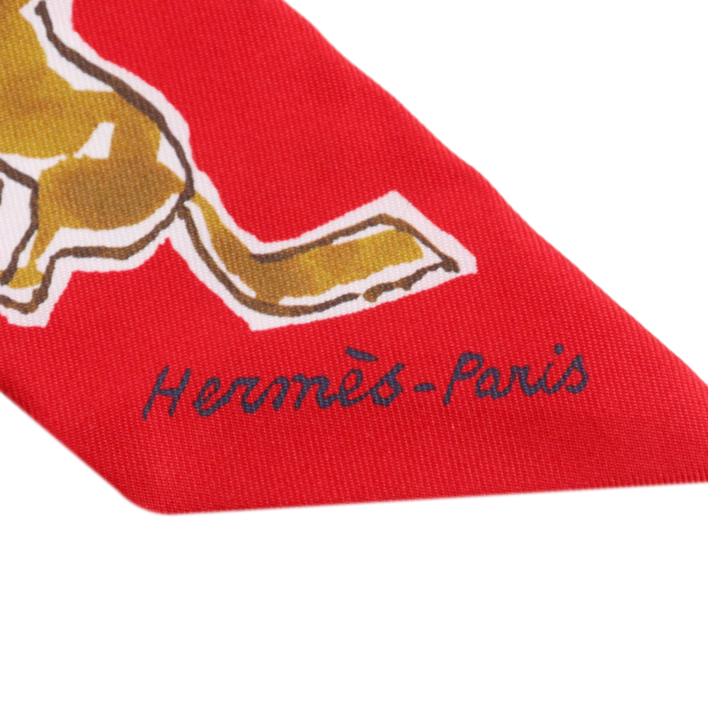 Pre-Loved Hermes Chevaux en Liberte Silk Twilly Scarf - Picture 4 of 6